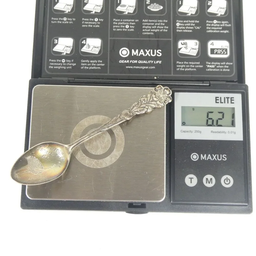 Cawston Ostrich Farm California Sterling Silver Souvenir Spoon Vintage 4